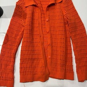 Zara Vibrant Orange Women's Cardigan
